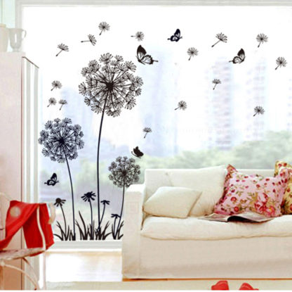 Butterfly Dandelion Wall Decals