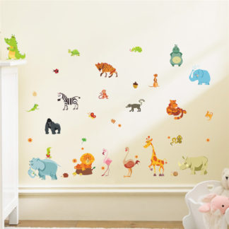 Nursery Wall Decals Jungle Animals