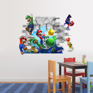 Mario Cartoon Wall Decal