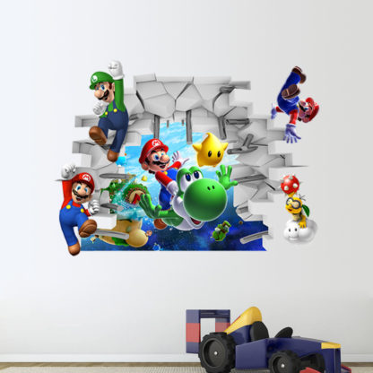 Mario Cartoon Wall Sticker