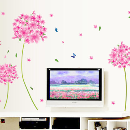 Pink Dandelion Wall Decal