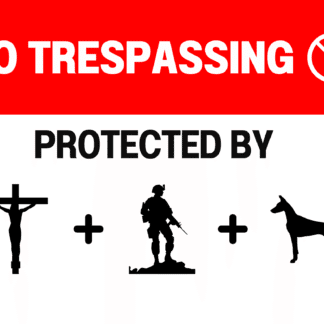 no trespassing sign