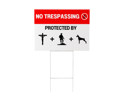 no trespassing sign for veterans