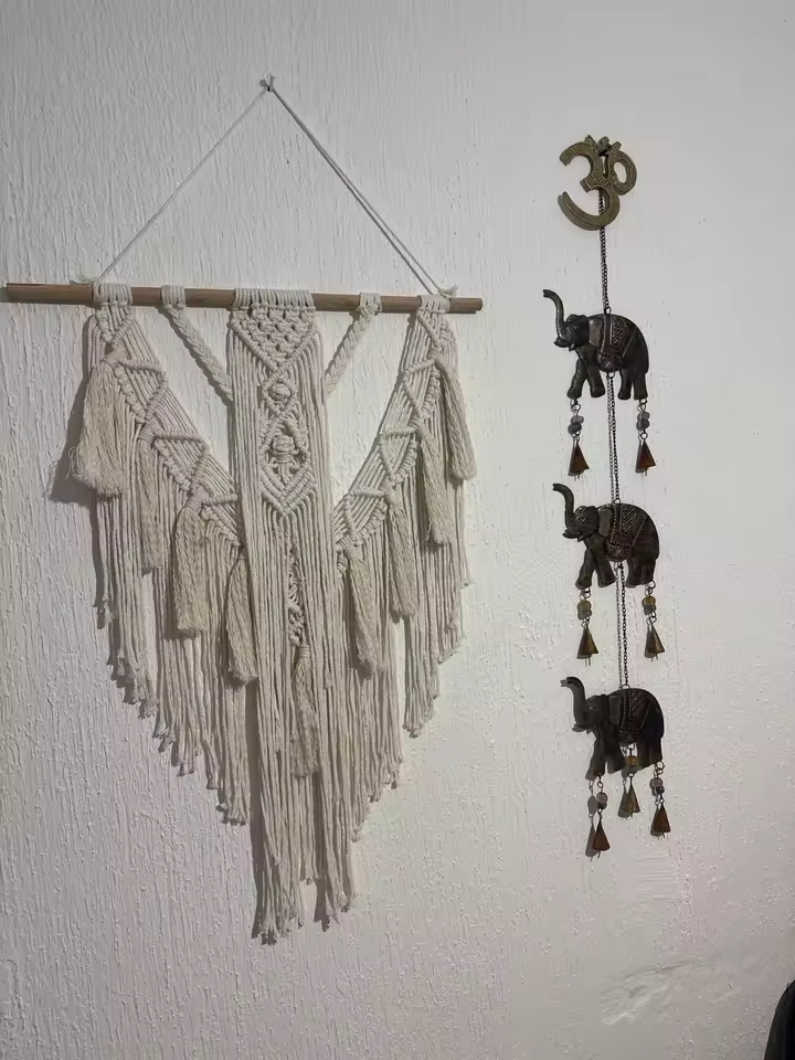 macrame boho wall decor