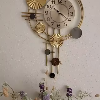 decorative metal wall clock