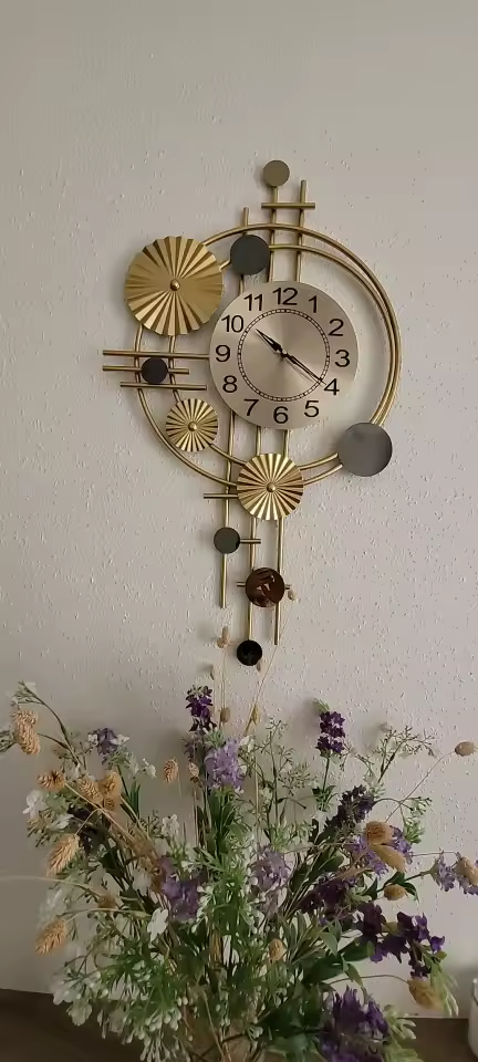 decorative metal wall clock